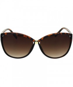 Oversized Womens Rhinestone Oversize Butterfly Chic Sunglasses VGRS1976 - Tortoise Brown - CW18RQXQKH4 $12.86