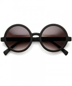 Oversized Cute Mod-era Vintage Inspired Round Circle Sunglasses (Matte Black Lavender) - CJ11LXODI49 $9.59