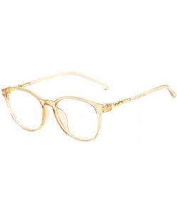 Rimless Reading Unisex Stylish Square Non-Prescription Eyeglasses Glasses Clear Lens Eyewear - Yellow - C018T6D3I0S $8.91