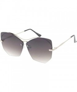 Butterfly Heritage Modern "Butter-Fly" Wired Frame Sunglasses - Silver - C218GYKEXM9 $8.15