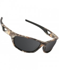 Wrap Polarized Outdoor Sports Sunglasses Tr90 Camo Frame for Men Women Driving Fishing Hunting Reduce Glare - CD18EMSN6TN $16.63