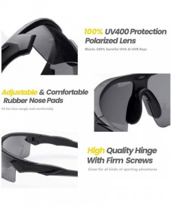 Goggle Polarized Sunglasses bicycle glasses - Sports UV400 Protection TR90 Frame Baseball Running Hiking Fishing Driving - C1...