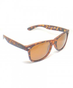 Rectangular Unisex Retro Classic Trendy Sunglasses - Tortoise Brown - CZ18QRADQ48 $7.21