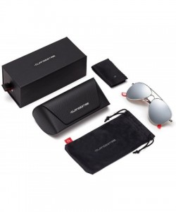 Aviator A10 - Men & Women Sunglasses - A10 Silver Red - Silver / Before $59.95 - Now 20% Off - CJ187DOG7CS $40.33