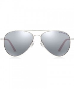 Aviator A10 - Men & Women Sunglasses - A10 Silver Red - Silver / Before $59.95 - Now 20% Off - CJ187DOG7CS $40.33