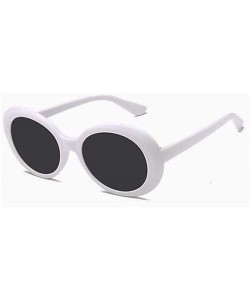 Oval Oval Street Snap Sunglasses for Women - White-gray - CE1960HO4CA $10.69