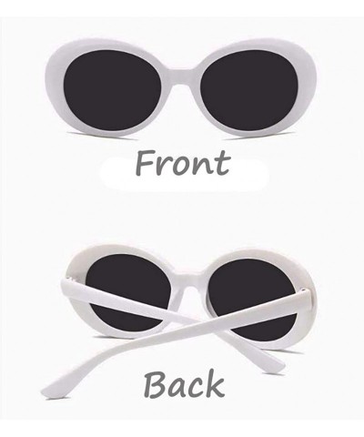 Oval Oval Street Snap Sunglasses for Women - White-gray - CE1960HO4CA $10.69