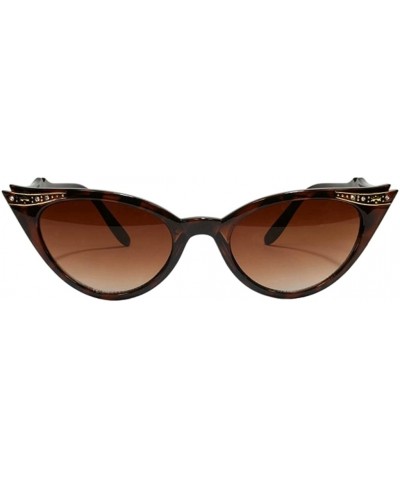 Cat Eye Cateye or High Pointed Eyeglasses or Sunglasses - Brown Cat-eye Shades - CL11T8LODGL $10.21