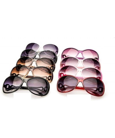 Oval UV400 Framed Sunglasses - Fashion Oval Shape Sunglasses for Women - White - CG18XNG70OC $16.48