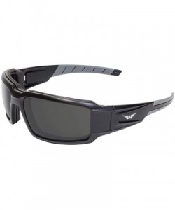 Goggle Velocity Black Smoke Wrap Around Sport Motorcycle Padded Smoke - CA18GDTZKHK $12.39