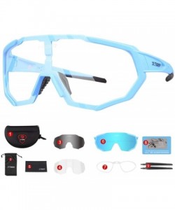 Goggle Photochromic Polarized Cycling Sunglasses - 9 - C218AWZX77M $34.74