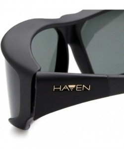 Rectangular Women's Haven-malloy Rectangular Fits Over Sunglasses - Rubberized Black Frame/Gray Lens - C911418SUZB $26.64