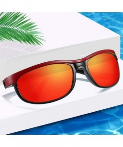 Rectangular Rectangular Polarized Sunglasses for Men Driving Sun glasses 100% UV Protection - C1190H3ENQU $13.92