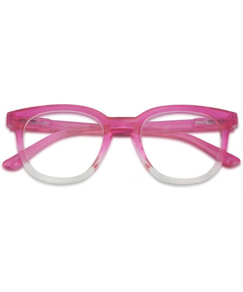 Oversized Semi Oversized Readers Strength Tortoise - Acrylic Pink - CJ196MW25GH $16.22