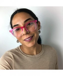 Oversized Semi Oversized Readers Strength Tortoise - Acrylic Pink - CJ196MW25GH $16.22