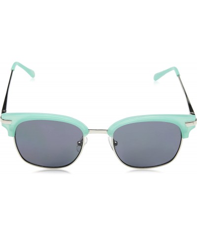 Square Women's Water Color Square Hideaway Bifocal Sunglasses - Turquoise/Silver - 50 mm + 1.5 - CF189SS52DZ $28.96