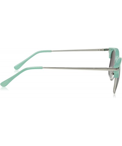 Square Women's Water Color Square Hideaway Bifocal Sunglasses - Turquoise/Silver - 50 mm + 1.5 - CF189SS52DZ $28.96