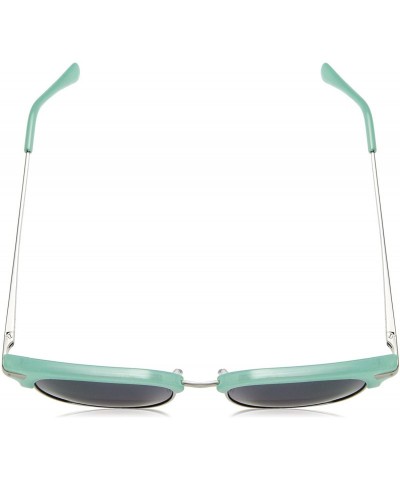 Square Women's Water Color Square Hideaway Bifocal Sunglasses - Turquoise/Silver - 50 mm + 1.5 - CF189SS52DZ $28.96