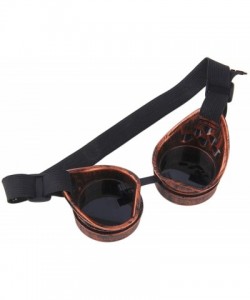 Goggle Steampunk Goggles Glasses Vintage Welding Cyber Punk for Motorcycle Bicycle - Black - C518K60Z7YK $11.31