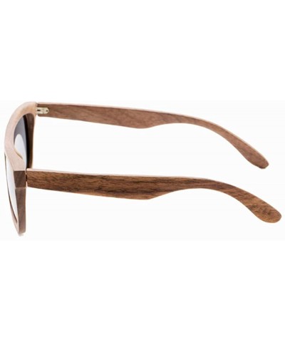 Wayfarer Sunglasses Polarized Black Walnut Glasses - CX18UHIGZK0 $21.07