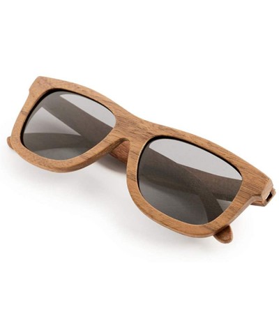 Wayfarer Sunglasses Polarized Black Walnut Glasses - CX18UHIGZK0 $21.07