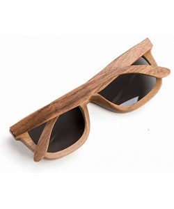 Wayfarer Sunglasses Polarized Black Walnut Glasses - CX18UHIGZK0 $21.07