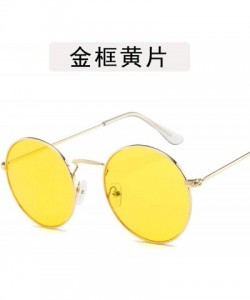 Rimless Round Sunglasses Summer Women Small Glasses Lady Luxury Mirror Retro Metal Sun Vintage Tiny Female - 5 - C1198ZXX8GG ...