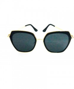 Round New Stylish Aviator UV Protected Unisex Sunglasses - Light Black - C818XSMLZUC $17.23