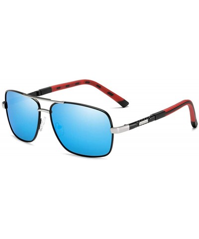 Oversized New Men's Polarized Sunglasses Color Film Polarizer Casual Sports Sunglasses Driving Mirror - CK190MUYTQW $29.82