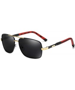 Oversized New Men's Polarized Sunglasses Color Film Polarizer Casual Sports Sunglasses Driving Mirror - CK190MUYTQW $29.82