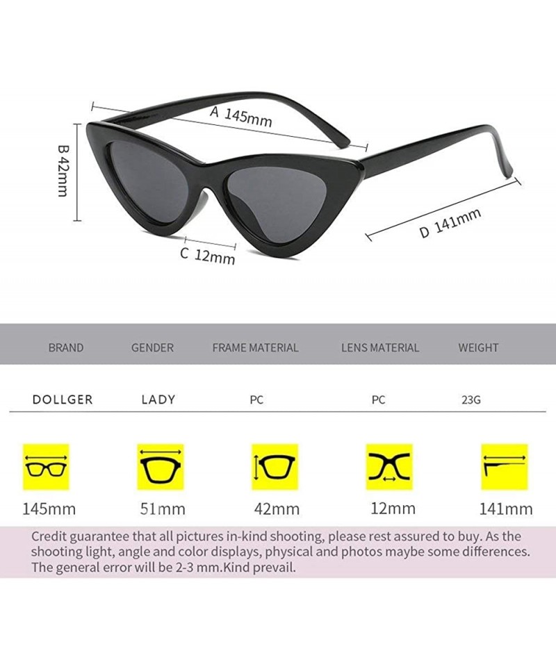 Cat Eye Sunglasses For Women Vintageretro Style Plastic Frame Uv 400