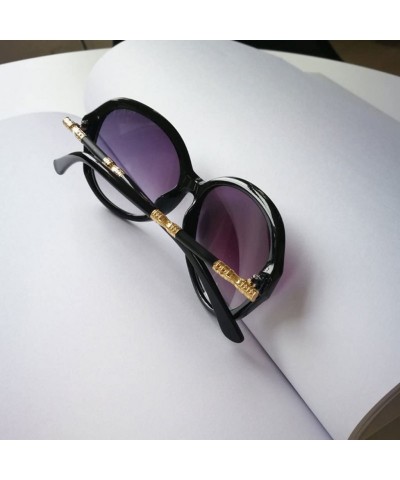 Oversized 2018 Hot Sale Retro Sunglasses Square Vintage Style Oversized Frame For Women Coating Fashion Women - C318EMS5WNT $...