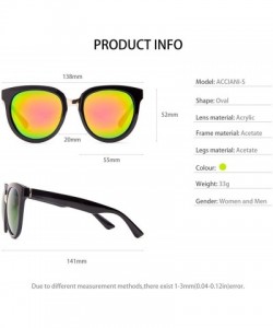 Cat Eye Classic Cat Eye Polaroid Lens Sunglasses Acetate Frame with Spring Hinges for women - D-yellow Green - C818G455GYI $1...