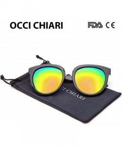 Cat Eye Classic Cat Eye Polaroid Lens Sunglasses Acetate Frame with Spring Hinges for women - D-yellow Green - C818G455GYI $1...