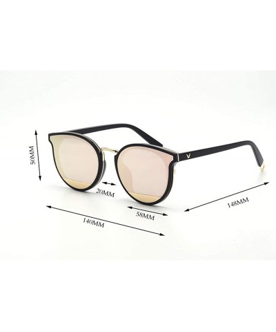 Aviator Metal frame PC frame material sunglasses- colorful multicolor sunglasses - D - CL18S80D35Z $48.27