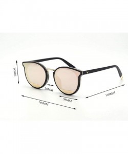 Aviator Metal frame PC frame material sunglasses- colorful multicolor sunglasses - D - CL18S80D35Z $48.27