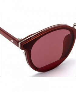 Aviator Metal frame PC frame material sunglasses- colorful multicolor sunglasses - D - CL18S80D35Z $48.27