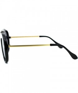 Shield Retro Plastic Racer Shield Sunglasses - Black Gold Smoke - CL18W6YDRMI $11.71