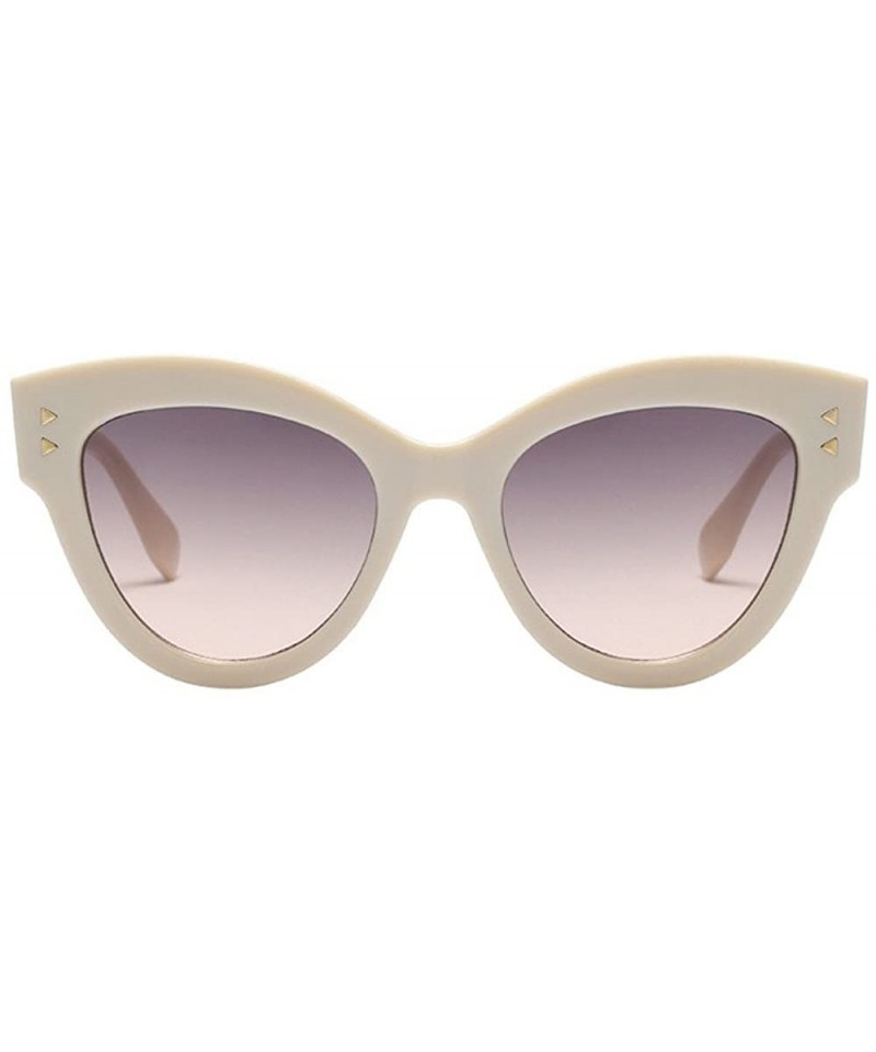 Cat Eye Fashion Cat Eye Sunglasses for Women Retro Oversized Square Sunglasses - C - CR190HXDDAN $9.98