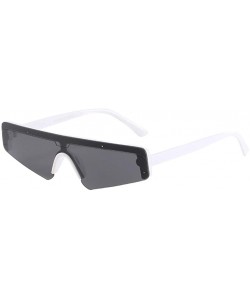 Goggle Unisex Sunglasses-Retro Vintage Eye Eyewear Fashion Radiation Protection - White - CM18Q3COKKC $5.52