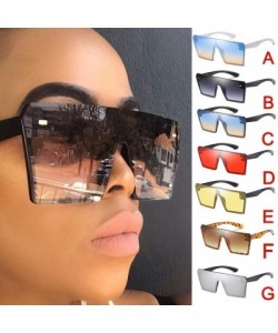 Square Sunglasses Oversize Glasses Vintage - D - CZ18US3TAEA $10.99