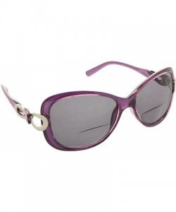 Butterfly Womens Bifocal Sunglasses Fashion Oversized - Purple - CH182WLZDXO $18.79