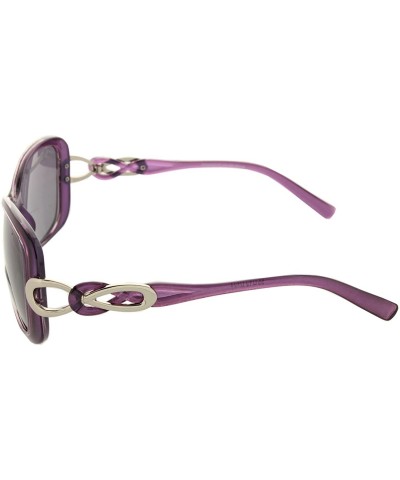 Butterfly Womens Bifocal Sunglasses Fashion Oversized - Purple - CH182WLZDXO $18.79