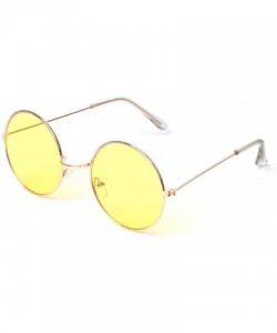 Goggle Sun Glasses Round Sunglasses Vintage Women Men Glasses Retro Fashion Lens Shades Ocean-8 - CW199I34I8U $19.43