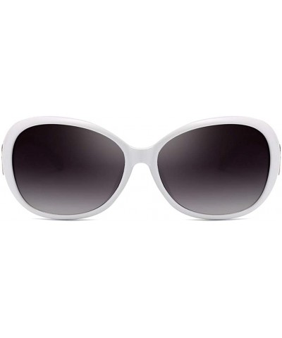 Oversized Fashion Women Men Double Ring Decoration Shades Sunglasses Integrated UV Glasses - F - CN190OL304X $7.79