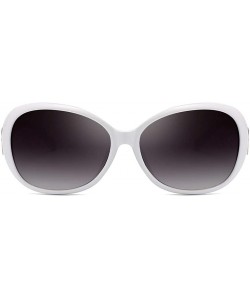 Oversized Fashion Women Men Double Ring Decoration Shades Sunglasses Integrated UV Glasses - F - CN190OL304X $7.79