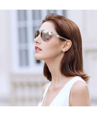 Aviator Classic Aviater Sunglasses For Women Men Metal Frame Mirrored Lens Driving Fashion UV400 Glasses 0257 - CC189K642N0 $...