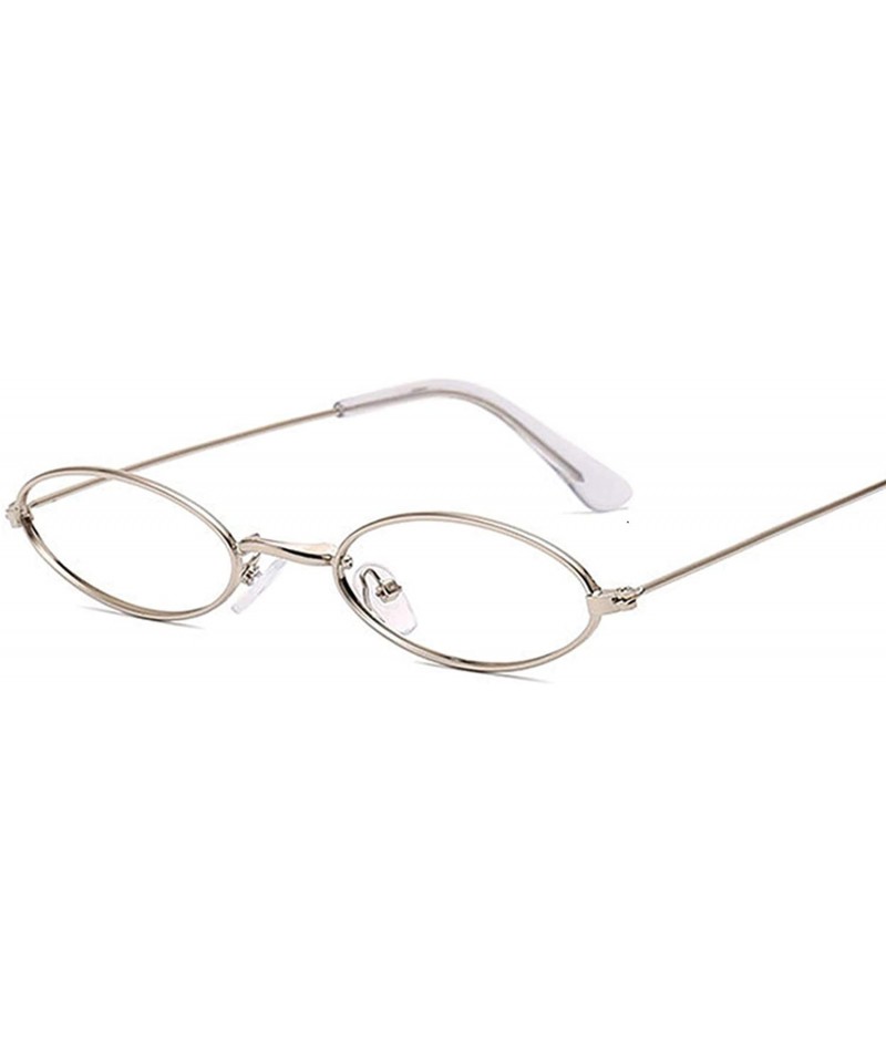 Men Vintage Round Glasses Frame Women Lens Myopia Optical Mirror Simple  Metal Cat Eye Clear Eyewear Frames - CM198A3O3S0