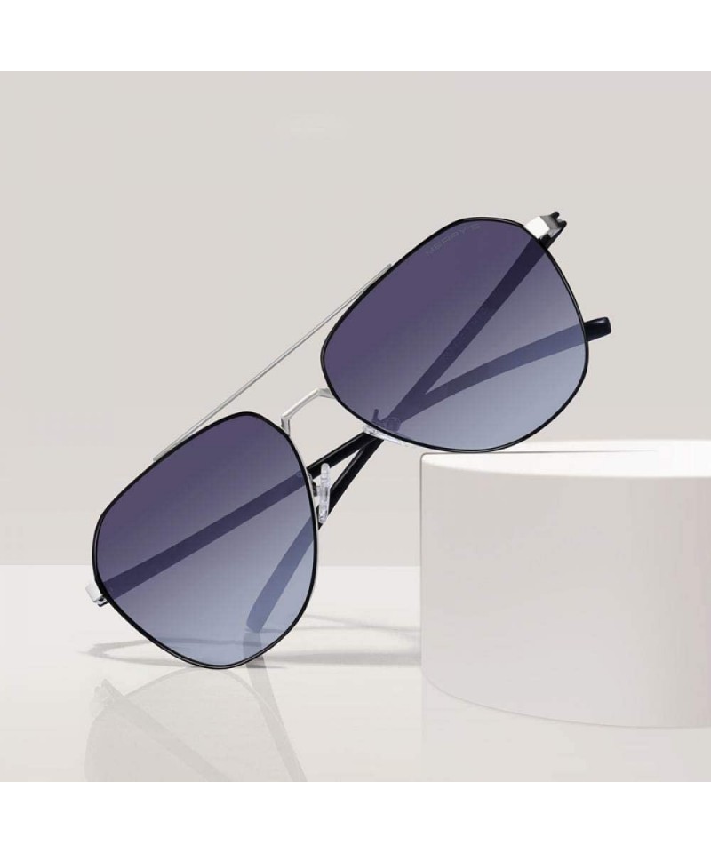 Polarized pilot sunglasses man driving glasses for car brand designer  aviation UV400 protection black blue retro eyewear 2021