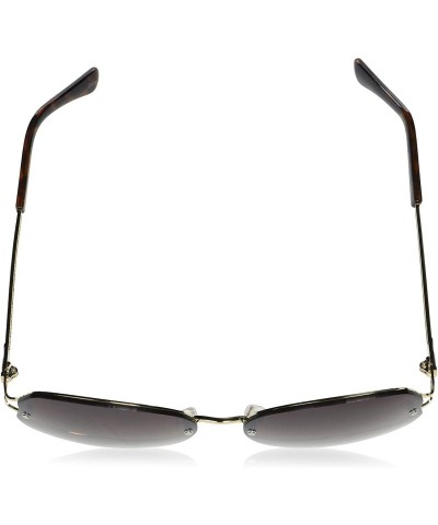 Square Women's R3302 Semi-Rimless Geometric Glam Sunglasses with Vented Temple & 100% UV Protection - 56 mm - CH193O5W3TI $17.78